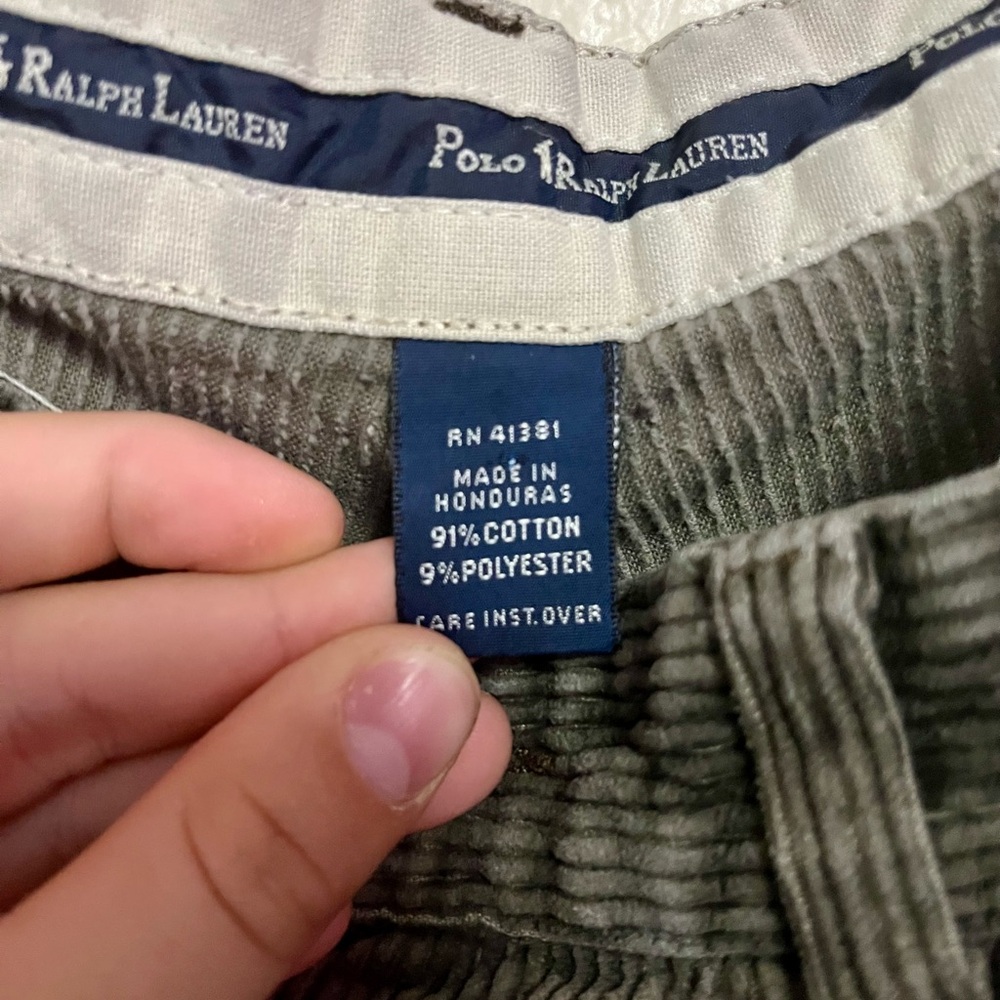 Ralph Lauren Olive Corduroy Trousers - Picture 4 of 4